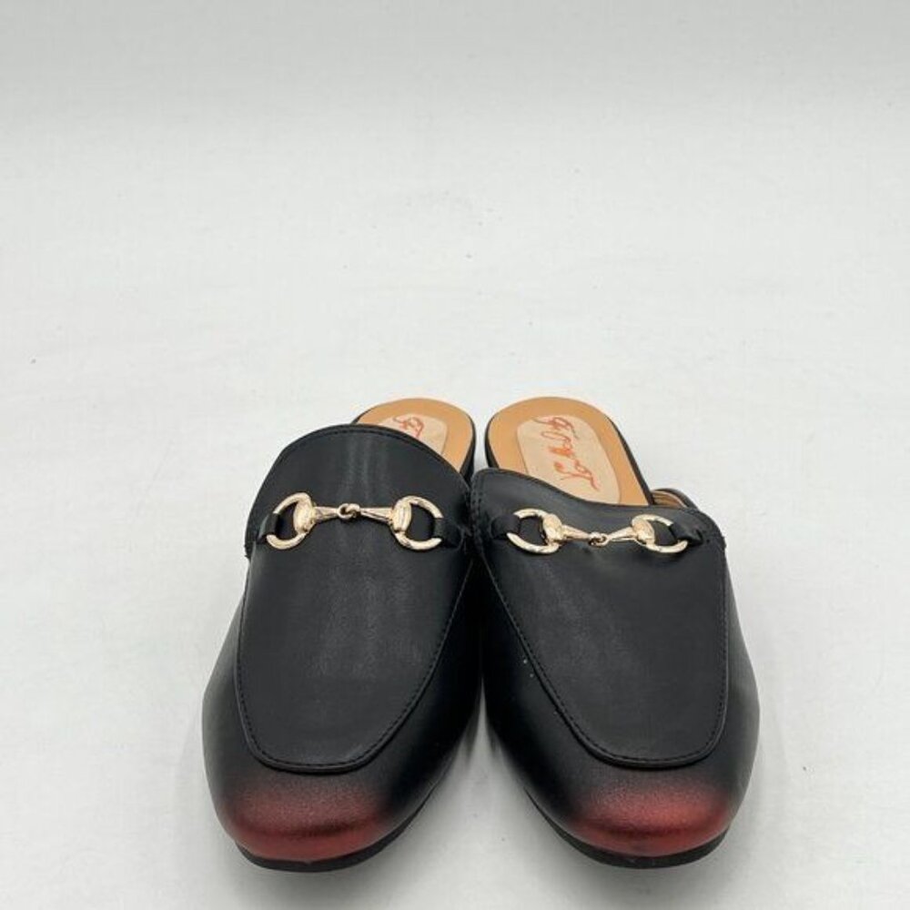 FOWT Black Mules for Women Round Toe Slip On Mules Comfortable Loafer Shoe - Picture 2 of 7